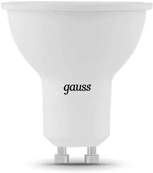 Лампа светодиодная Gauss Black 5Вт цок.:GU10 кол.:MR16 (упак.:10шт)