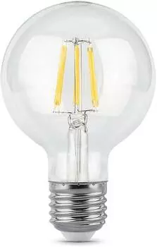 Лампа светодиодная Gauss Filament G95 6Вт цок.:E27 (упак.:1шт)