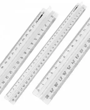 Линейка Стамм прозрачный (лн43)