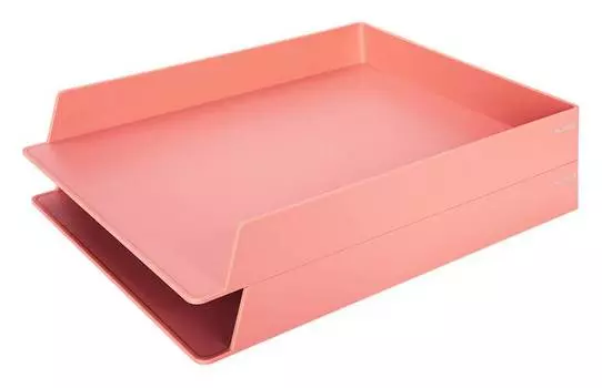 Лоток горизонтальный Deli NS021pink Nusign