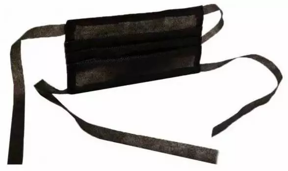 Маска Бюрократ FACEMASK-01 однораз. черный (упак.:1pcs)