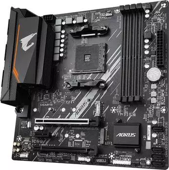 Материнская плата Gigabyte B550M AORUS ELITE, Soc-AM4, AMD B550, mATX