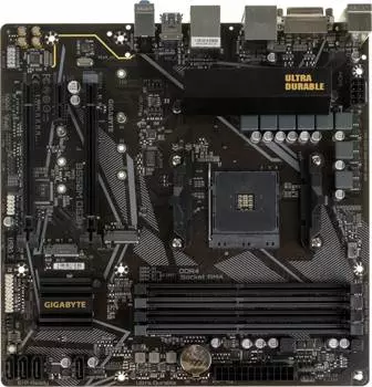 Материнская плата Gigabyte B550M DS3H, Soc-AM4, AMD B550, mATX