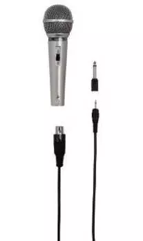 Микрофон Hama H-46040 серебристый (00046040)