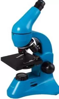 Микроскоп Levenhuk Rainbow 50L Plus голубой/черный (69053)