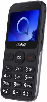 Мобильный телефон Alcatel 2019G серебристый (2019g-3balru1)