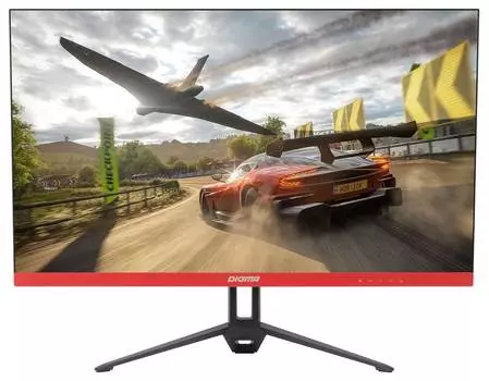 Монитор 23.8" Digma Gaming DM-MONG2410, 1920х1080, 165 Гц, IPS, черный/красный