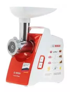Мясорубка Bosch CompactPower MFW3630I белый/оранжевый