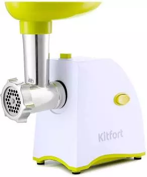 Мясорубка Kitfort КТ-2111-2 белый/салатовый