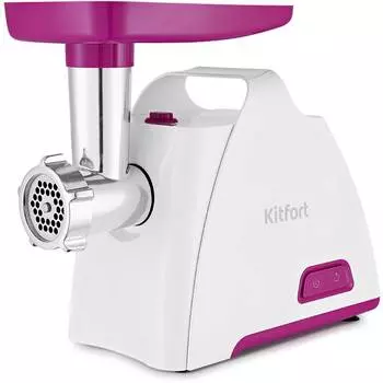 Мясорубка Kitfort КТ-2112-2 белый/сиреневый