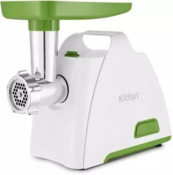 Мясорубка Kitfort КТ-2112-3 белый/зеленый