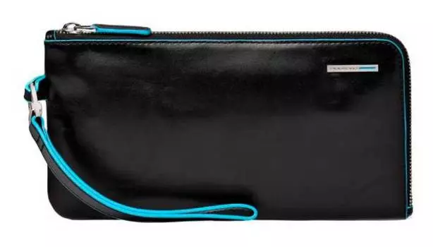 Мультипортмоне Piquadro Blue Square черный, кожа натуральная (ac2648b2/n)