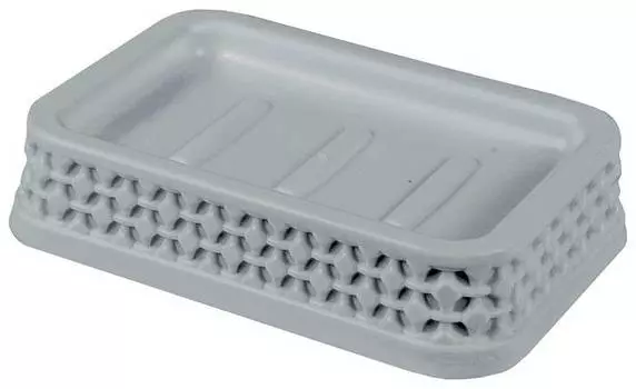 Мыльница Oslo, пластиковая, серый