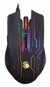 Мышь A4Tech Bloody Q82, черный/рисунок