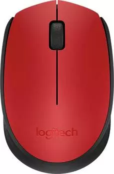 Мышь Logitech M171, красный/черный (910-004641)