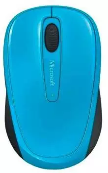 Мышь Microsoft Wireless Mobile Mouse 3500 Cyan Blue, голубой (gmf-00271)