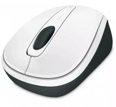 Мышь Microsoft Wireless Mobile Mouse 3500 White Gloss, белый/черный (gmf-00196)