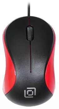 Мышь Оклик 115S, черный/красный (711637)