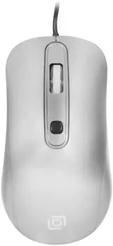 Мышь Оклик 155M, серебристый (337117)