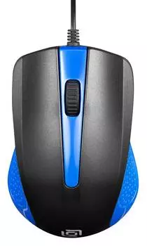 Мышь Оклик 225M, черный/синий (288233)
