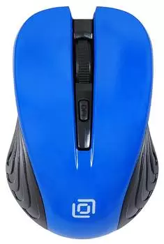 Мышь Оклик 545MW, черный/синий (368630)