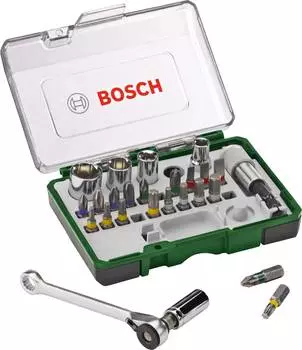 Набор бит Bosch Promolone универсал. (27пред.) для шуруповертов/дрелей (2607017160)