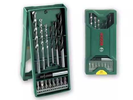 Набор бит и сверл Bosch 2607019579 (15пред.) для шуруповертов/дрелей (плохая упаковка)