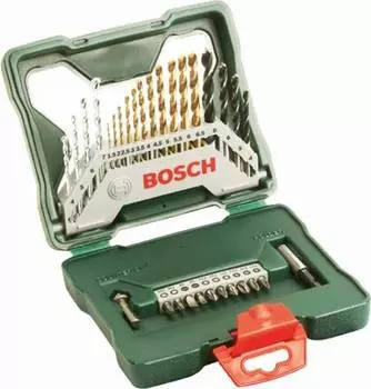 Набор бит и сверл Bosch X-Line-30 (30пред.) для шуруповертов/дрелей (2607019324)