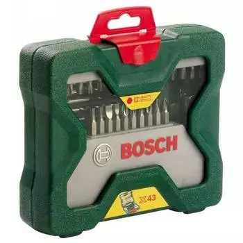 Набор бит и сверл Bosch X-line 43 (43пред.) для шуруповертов/дрелей (2607019613)