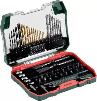Набор бит и сверл Metabo 626707000 по мет/камн/дер (55пред.) для шуруповертов/дрелей