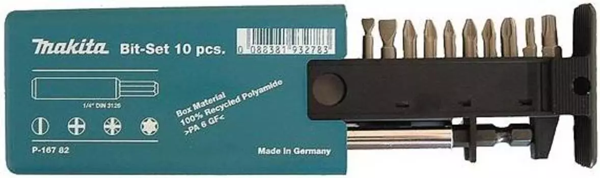 Набор бит Makita P-16782 (10пред.) для шуруповертов