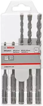 Набор буров Bosch SDS plus-1 по бетону (5пред.) для перфораторов (2608579119)