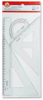 Набор линеек Koh-I-Noor 750748 прозрачный (075074800000)