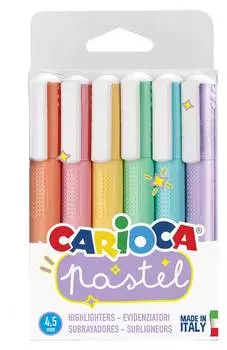 Набор текстовыделителей Carioca Pastel 43033 6цв.