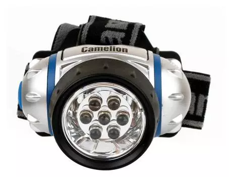 Налобный фонарь Camelion LED5310-7F3, серебристый, 20lm (7534)