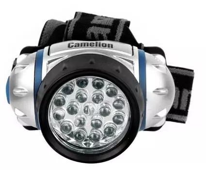 Налобный фонарь Camelion LED5313-19F4, серебристый, 48lm (7537)