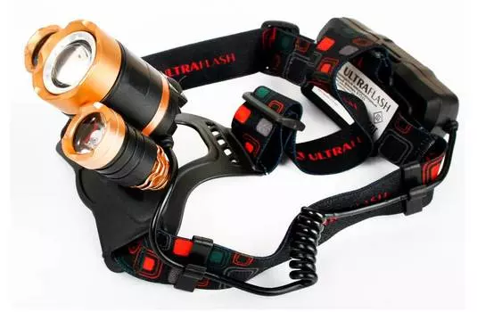 Налобный фонарь Ultraflash E1333, черный, 300lm (13903)