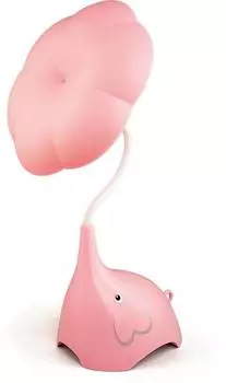 Ночник Lucia Слоненок с цветком пластик розовый (104)