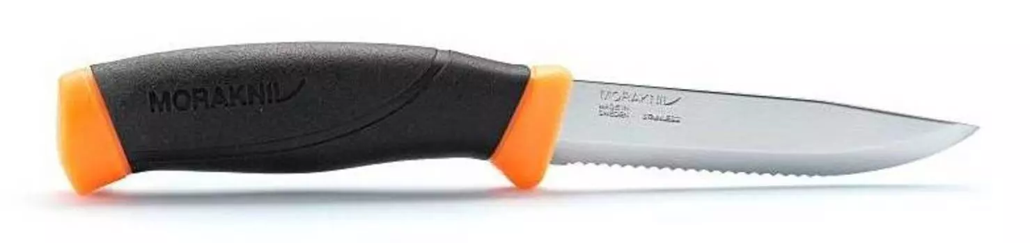 Нож Morakniv Companion F Serrated черный/оранжевый (11829)