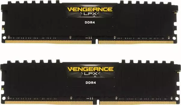 Оперативная память Corsair Vengeance LPX DDR4 - 2x 8Gb, 3000 МГц, DIMM, CL15 (cmk16gx4m2b3000c15)