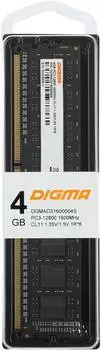 Оперативная память Digma DDR3L - 4Gb, 1600 МГц, DIMM, CL11 (dgmad31600004s)