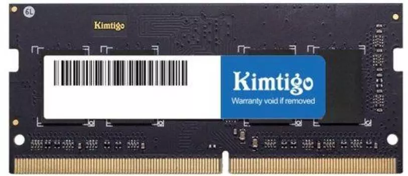Оперативная память Kimtigo DDR4 - 8Gb, 2666 МГц, SO-DIMM, CL19 (kmks8g8682666)