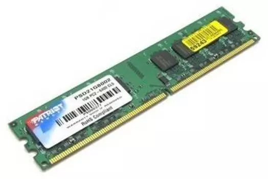 Оперативная память Patriot DDR2 - 2Gb, 800 МГц, DIMM, CL6 (psd22g80026)