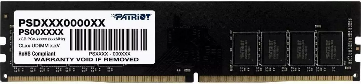 Оперативная память Patriot Signature DDR4 - 32Gb, 2666 МГц, DIMM, CL19 (psd432g26662)