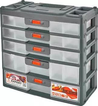 Органайзер Blocker Expert BR3798 5отд. серый/оранжевый (BR3798СРСВЦОР)