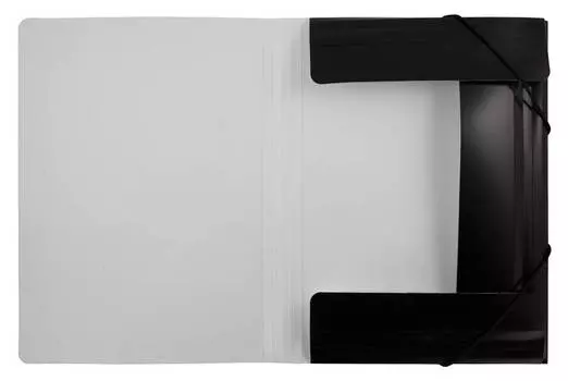 Папка на резинке Бюрократ Black&amp;White BWPR05BLCK