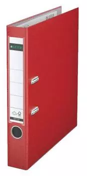 Папка-регистратор Leitz 10151225P пластик красный