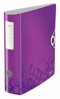 Папка-регистратор Leitz WOW 11060062 полифом фиолетовый