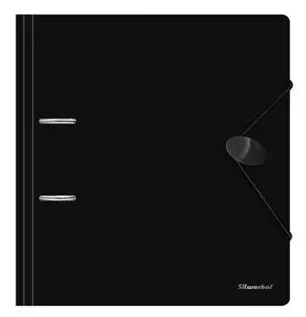 Папка-регистратор Silwerhof 355050 полифом черный