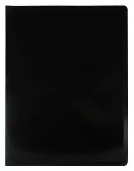 Папка с 20 прозр.вклад. Бюрократ Black&amp;White BWBPV20BLCK